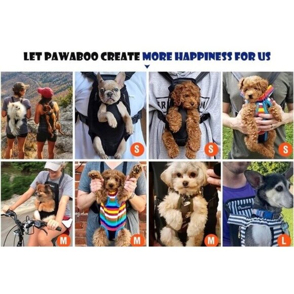 Pawaboo Pet Carrier Backpack Adjustable for Pets/Cat/Dog Bag, Black Pink MEDIUM - Picture 8 of 8